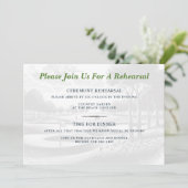 Invitation Golf Couple Wedding Rehearsal (Debout devant)