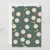 Invitation Golf Course Fairway Flag Retirement Par-Tee (Dos)