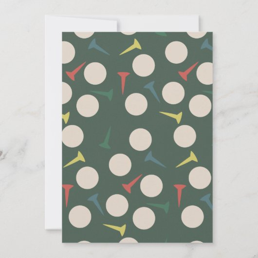 Invitation Golf Course Fairway Flag Retirement Par-Tee (Dos)