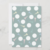 Invitation Golf Course Fairway Gender Reveal Par-Tee (Dos)