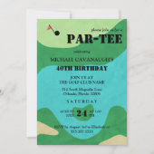 Invitation Golf Course fête d'anniversaire (Devant)