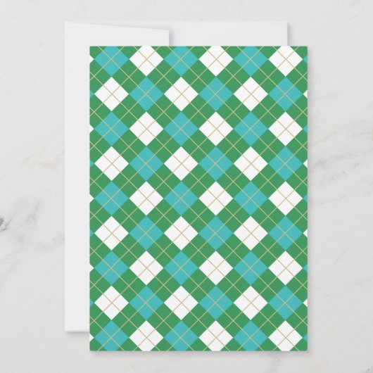 Invitation Golf Course fête d'anniversaire (Dos)