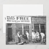 Invitation Golf de jeu libre (tout en faisant presser votre (Devant / Derrière)