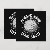 Invitation Golf drôle (Devant / Derrière)