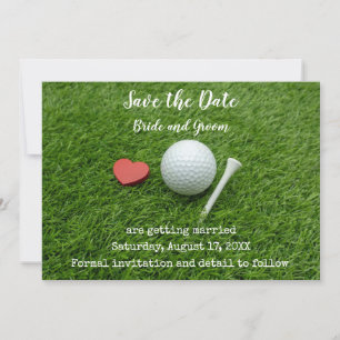 Invitation Golf Économisez la date avec le golf et l'invitati