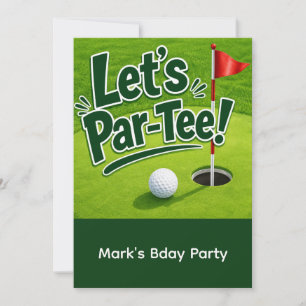 Invitation Golf Faisons la Fête sur le Green