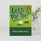 Invitation Golf Faisons la Fête sur le Green (Debout devant)