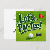 Invitation Golf Faisons la Fête sur le Green (Devant / Derrière)