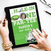 Invitation Golf First Birday Partee Photo