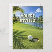 Invitation Golf Floride sur le thème vous êtes invité (Devant)