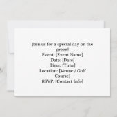 Invitation Golf Floride sur le thème vous êtes invités (Dos)