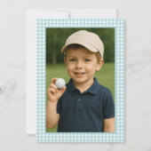 Invitation Golf Fore Boy Photo 4Anniversaire (Dos)