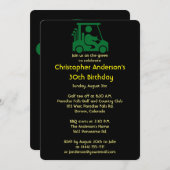 Invitation Golf Golf Golf 30e anniversaire (Devant / Derrière)