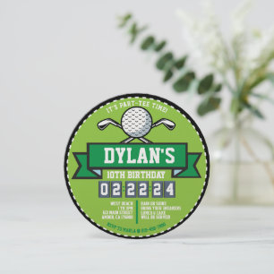 Invitation GOLF GOLFING JEU Sports Anniversaire de enfant Par