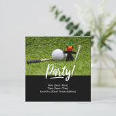 Invitation Golf Halloween thème pour golfeur (Debout devant)