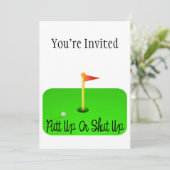 Invitation Golf haut ou fermé de putt (Debout devant)