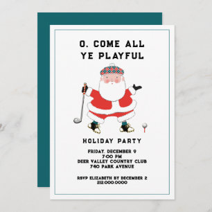 Invitation Golf Holiday Party