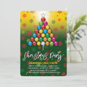 Invitation Golf Joyeux Noël-vacances Design (Debout devant)