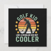 Invitation Golf Kids Funny Young Golfer & Golfing Lover Gift (Devant)