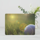 Invitation Golf le jour du soleil (Debout devant)