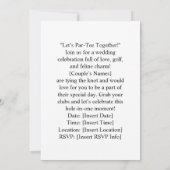 Invitation Golf Let’s Par tee for cat lovers WEDDING (Dos)