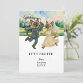 Invitation Golf Let’s Par tee for cat lovers WEDDING (Debout devant)