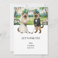 Golf Let’s Par tee pour MARIAGE amoureux des chats