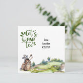 Invitation Golf Let's Par Tee pour la partie de golf (Debout devant)