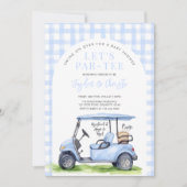 Invitation Golf Let's Par-Tee Tee Baby shower de temps Invita (Devant)
