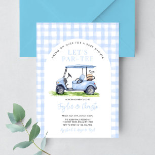 Invitation Golf Let's Par-Tee Tee Time Baby shower