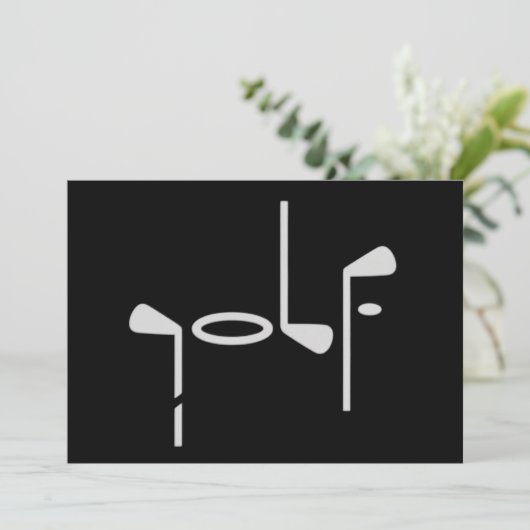 Invitation Golf Lover Golfer Golfing Club (Debout devant)