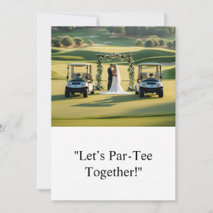 Invitation Golf Mariage Sauvegarder la Date Golf thématique