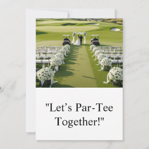Invitation Golf Mariage Sauvegarder la Date Golf thématique