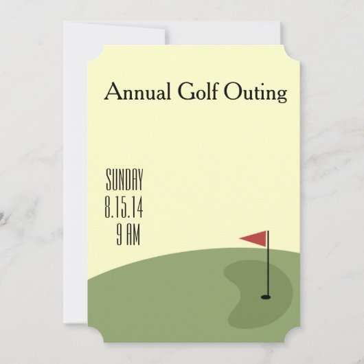 Invitation Golf Outing - sur le green (Devant)