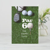 Invitation Golf Par 60e anniversaire de golfeurs de soixante  (Debout devant)