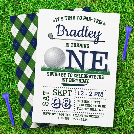 Invitation Golf PAR-TEE 1er anniversaire