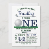 Invitation Golf PAR-TEE 1er anniversaire (Devant)