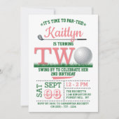 Invitation Golf PAR-TEE 2e anniversaire (Devant)