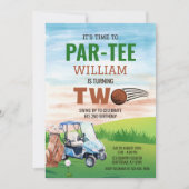 Invitation Golf PAR-TEE 2e anniversaire (Devant)