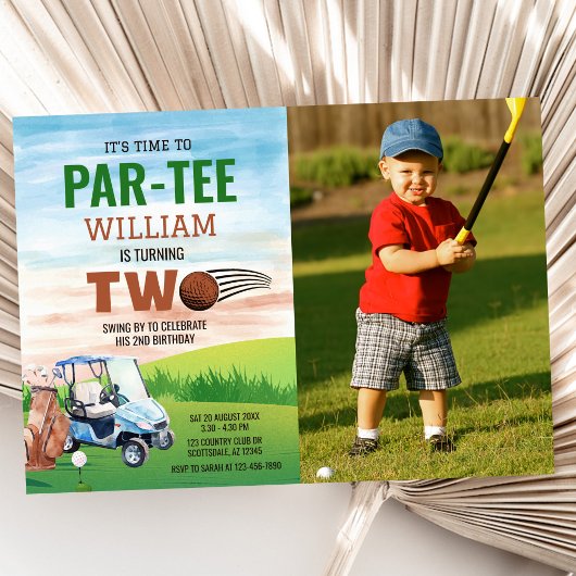 Invitation Golf PAR-TEE 2ème anniversaire Photo