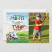 Invitation Golf PAR-TEE 2ème anniversaire Photo (Devant)