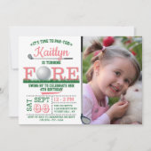 Invitation Golf PAR-TEE 4ème anniversaire Photo (Devant)