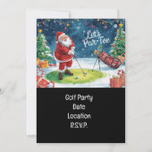 Invitation Golf Par tee party Le Père Noël Squad (Devant)