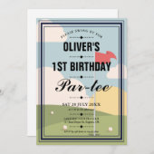 Invitation Golf Partee fête d'anniversaire (Devant / Derrière)
