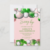 Invitation Golf Partee Swing By Anniversaire (Devant)