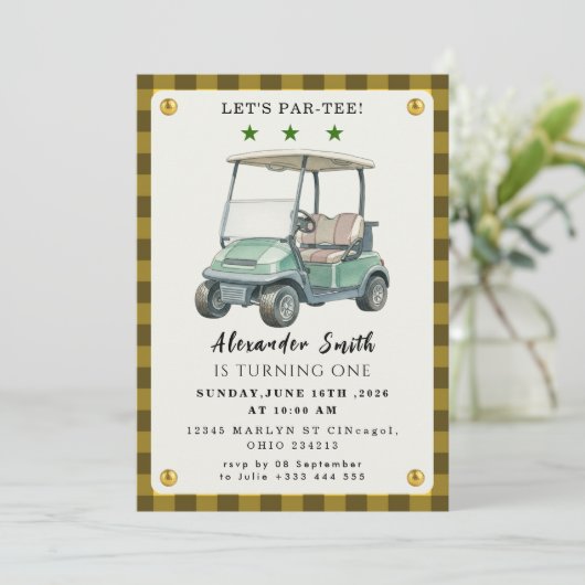 Invitation Golf Party (Debout devant)