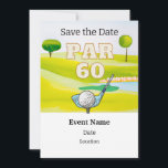 Invitation Golf Party 60th Birthday Enregistrer la date pour<br><div class="desc">Économisez la date pour une fête spéciale de golf fêtant un 60e anniversaire! Cette fête sera un trou en un pour n'importe quel fan du sport. Que vous soyez un pro chevronné ou que vous soyez en train de commencer, venez vous amuser ! Invitation de carte pour Coach, Instructeur, enseignant,...</div>