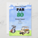 Invitation Golf Party 80th Birthday Enregistrer la date pour<br><div class="desc">Économisez la date pour une fête spéciale de golf fêtant un 80e anniversaire! Cette fête sera un trou en un pour n'importe quel fan du sport. Que vous soyez un pro chevronné ou que vous soyez en train de commencer, venez vous amuser ! Invitation de carte pour Coach, Instructeur, enseignant,...</div>