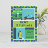 Invitation Golf Party - Golf Anniversaire Personna (Debout devant)