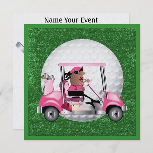 Invitation Golf Party - SRF (Devant / Derrière)